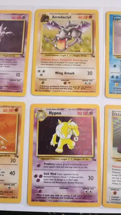 Pokemon Card Lot Of 6 Fossil Unlimited - Holos NM - Image 3