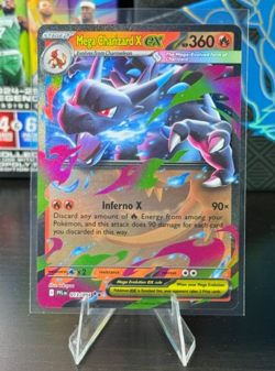 Pokemon Mega Charizard X EX 013/094 Phantasmal Flames Double Rare Holo Card - Image 1