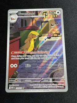 Gumshoos 153/132 Holo Illustration Rare Mega Evolution 2025 Pokemon NM - Image 1