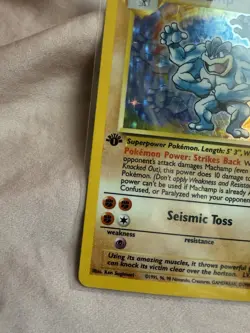 1999 Pokemon Base Set #8/102 Machamp First Edition Rare Holo - Image 2