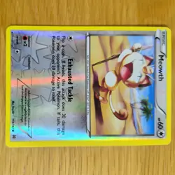MEOWTH 114/162 POKEMON CARD (XY BREAKTHROUGH SET) REVERSE HOLO - Image 2