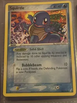 🌊 Pokemon TCG - Squirtle 64/100 - EX Crystal Guardians (2006) - Common - LP - Image 1