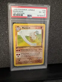 PSA 6 EXCELLENT-MINT 1999 Pokemon Jungle MAROWAK #39 1st Edition Vintage - Image 1