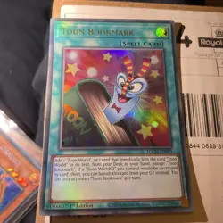 Yugioh Toon Bookmark TOCH-EN003 1st edition Ultra Rare - Image 1