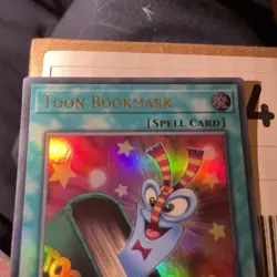Yugioh Toon Bookmark TOCH-EN003 1st edition Ultra Rare - Image 2