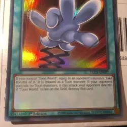 Yu-Gi-Oh TCG Comic Hand Green Ultra Rare Card DLCS-EN077 1st Edition - Image 3