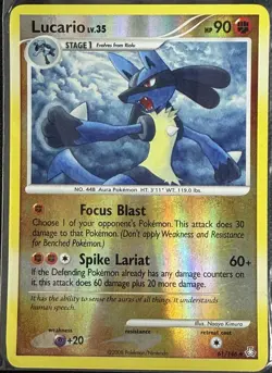 Lucario 61/146 Reverse Holo LP - Pokemon TCG Legends Awakened - Image 1