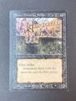 Stone - Throwing Devils: Magic the Gathering (MtG) Arabian Nights (ARN) - Image 1