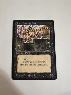Stone - Throwing Devils: Magic the Gathering (MtG) Arabian Nights - Image 1