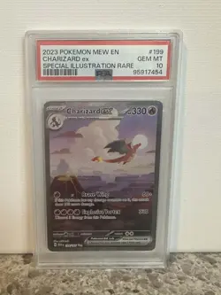 Pokemon TCG Charizard EX 199/165 Scarlet & Violet 151 PSA 10 - Image 1