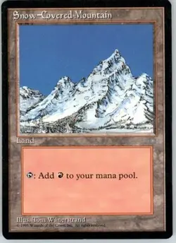 Snow-Covered Mountain - Ice Age - 349 - NM - Image 1