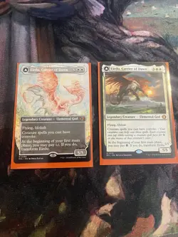 Eirdu Carrier of Dawn (Borderless) Lorwyn Eclipsed and Regular 2 Card Lot - Image 1