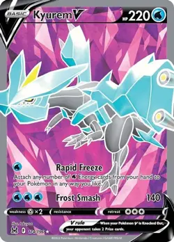 Kyurem V - 174/196 - Pokemon Lost Origins Sword Shield Full Art Ultra Rare NM - Image 1