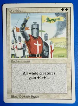 1 BANNED MTG Magic The Gathering Crusades | Revised Edition 3ED | 1994 | NM - Image 1