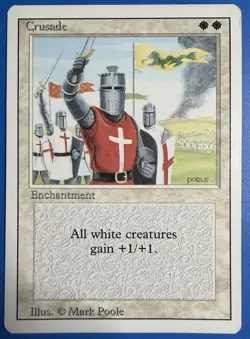 1 BANNED MTG Magic The Gathering Crusades | Revised Edition 3ED | 1994 | NM - Image 1