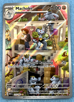 Pokemon TCG: Machoke 177/165 Sv: Scarlet & Violet 151 Holo Near MInt Card - Image 1