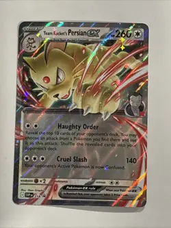 Team Rocket's Persian ex 218 Sv: Scarlet & Violet Promo Cards Holo - Image 1