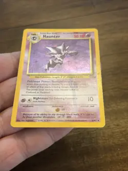 Pokemon TCG Haunter Fossil Unlimited Rare Holo Card 6/62 Vintage Foil Old School - Image 4