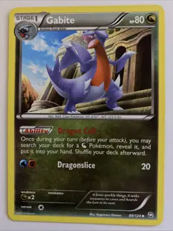 Pokemon TCG Gabite Dragons Exalted Card 89/124 Regular Uncommon - Image 1