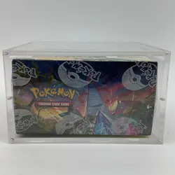Pokemon TCG Sword & Shield Evolving Skies Booster Box SEALED With Acrylic Case - Image 2