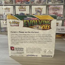 New sealed Pokemon TCG Sword and Shield Evolving Skies Booster With Acrylic Case - Image 5