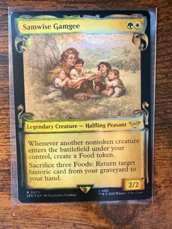 MTG - Lord of the Rings - Samwise Gamgee Showcase Foil Rare - 673 - NM-Mint! - Image 1