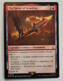 MTG ASSASSIN'S CREED THE SPEAR OF LEONIDAS ACR 0038 RARE UNIVERSES BEYOND - Image 1