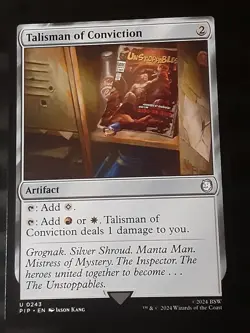 Talisman of Conviction , Commander FALLOUT , Near Mint ,MTG ,FREE SHIPPING - Image 1