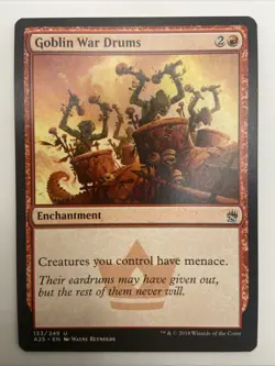 1x Goblin War Drums MTG Masters 25 NM Magic Regular Magic The Gathering - Image 1
