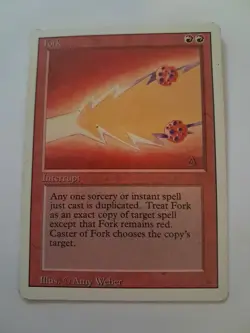 Fork MP Reserved List 3rd Edition Revised MTG Magic the Gathering - Image 1