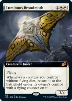 1x Luminous Broodmoth ~ Extended Art NM-Mint, English Ikoria: Lair of Behemoths - Image 1