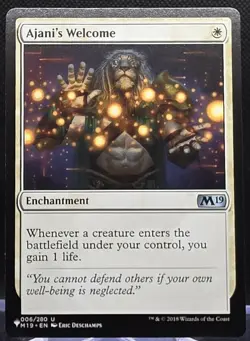 Ajani's Welcome #6 The List - Core Set 2019 Regular Uncommon - Image 1