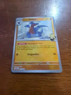 Cynthia's Gabite 103/182 Reverse Holo Destined Rivals NM Pokemon Card - Image 1