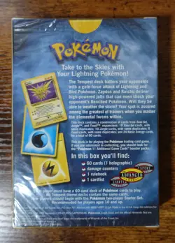 Pokemon Tempest Theme Deck WOTC Sealed Factory New Pokemon Theme Deck Tempest - Image 2