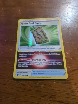 Forest Seal Stone 156/195 Holo Rare Silver Tempest Pokemon TCG NM - Image 1