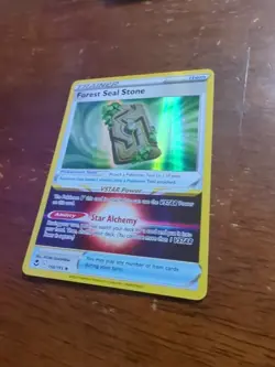 Forest Seal Stone 156/195 Holo Rare Silver Tempest Pokemon TCG NM - Image 2