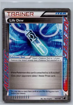 Pokemon TCG Plasma Freeze Life Dew 107 - Image 1