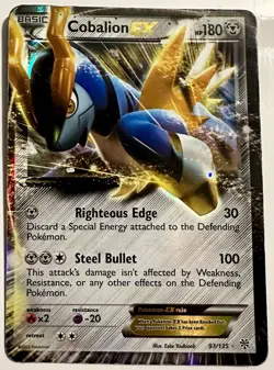 Pokemon TCG Plasma Storm #93/135 Cobalion EX LP - Image 1