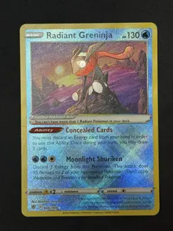 Radiant Greninja 046/189 - Pokemon TCG Astral Radiance Radiant Rare Card NM - Image 1