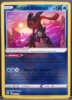 Radiant Greninja 046/189 Astral Radiance Pokemon Pokemon Card English Near Mint - Image 1