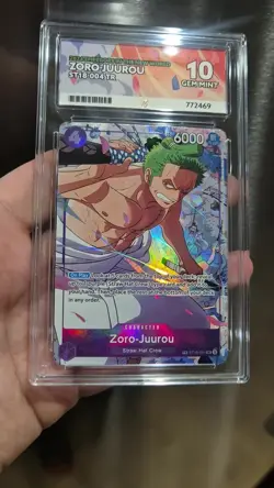 One Piece Zoro-Juurou Treasure Rare ST18-004 TR ACE 10 Gem Mint All Subgrade 10 - Image 2