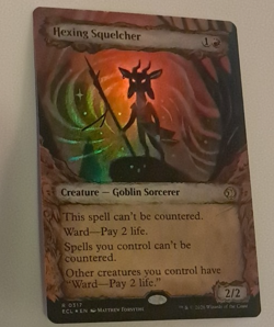 Hexing Squelcher Showcase FOIL NM/M Magic the Gathering Lorwyn Eclipsed MTG - Image 1
