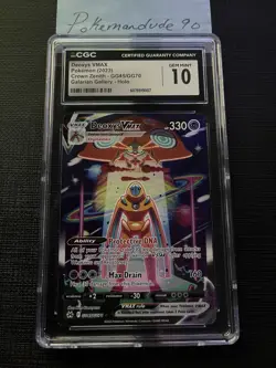 CGC 10 GEM MINT Deoxys VMAX GG45/GG70 GALARIAN GALLERY Pokemon Crown Zenith 2023 - Image 2