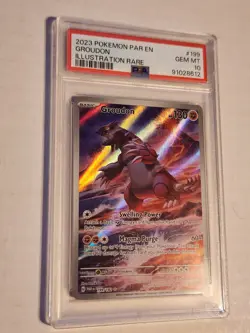 Pokemon TCG Groudon 199/182 Illustration Rare Paradox Rift Holo PSA Gem Mint 10 - Image 3