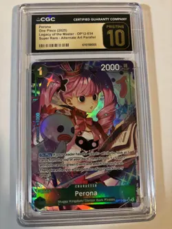 PRISTINE 10! CGC - Perona (Alternate Art) OP12-034 Legacy of the Master Foil - Image 1