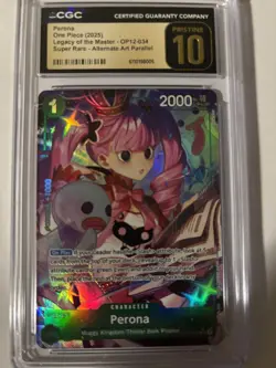 PRISTINE 10! CGC - Perona (Alternate Art) OP12-034 Legacy of the Master Foil - Image 2