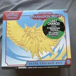 Pokemon Scarlet and Violet: Paradox Rift Roaring Moon ETB Elite Trainer Box New - Image 1