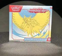 Pokemon Scarlet & Violet Paradox Rift (Roaring Moon) ETB Elite Trainer Box - Image 1