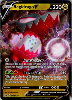 Regidrago V - SWSH281 - Pokemon Sword & Shield Promo Ultra Rare Holo Card NM - Image 1