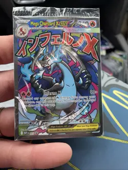 Pokemon Mega Charizard X ex 023 Mega Evolution Promo Holo EX 360HP Card - Image 1
